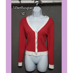 Worthington button up cardigan size xl
